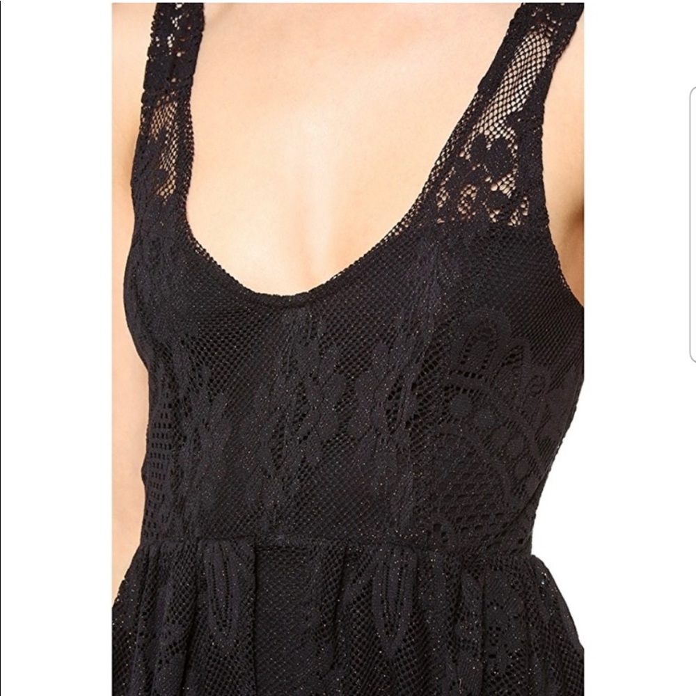 Free People black salinas dress